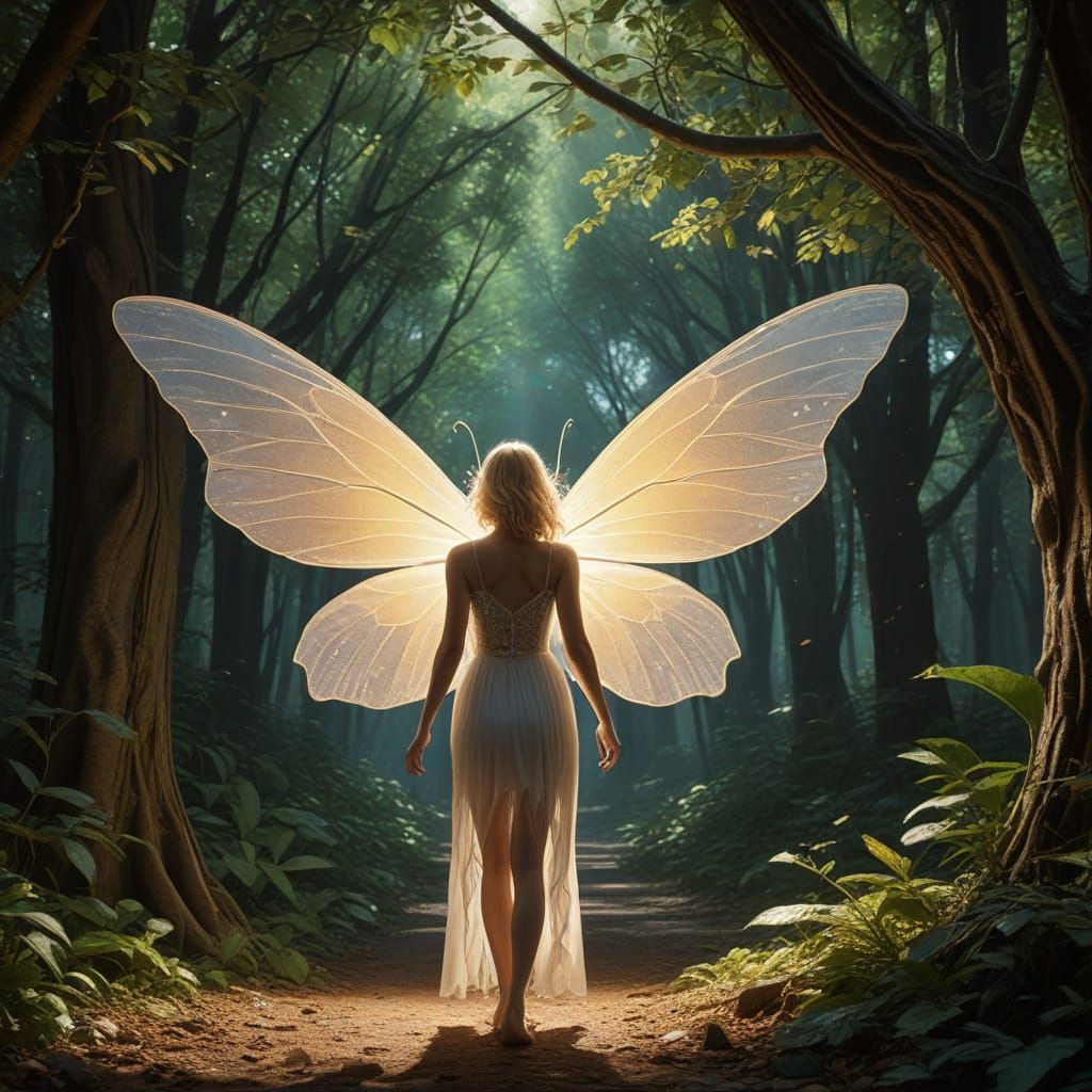 Enchanted Whimsy in Iridescent Hues