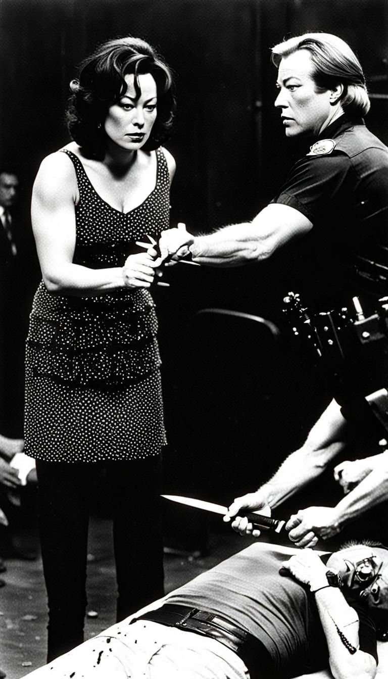 Young Jennifer Tilly stabbing a victim to death, Tiffany ser...