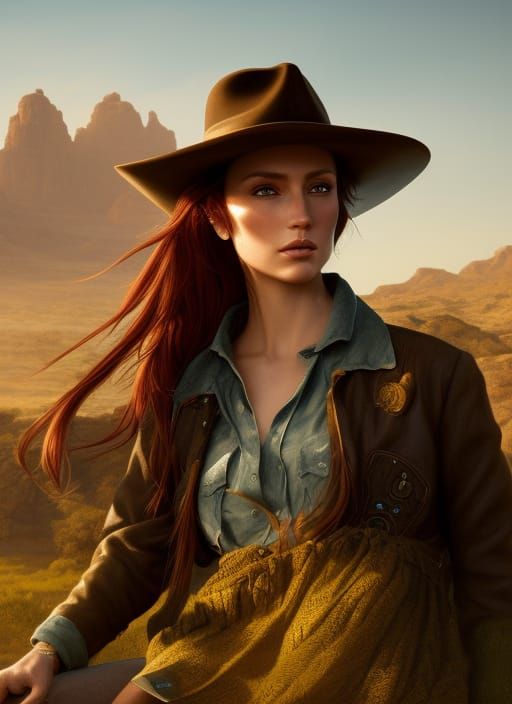 The Cowgirl 05 Ai Generated Artwork Nightcafe Creator