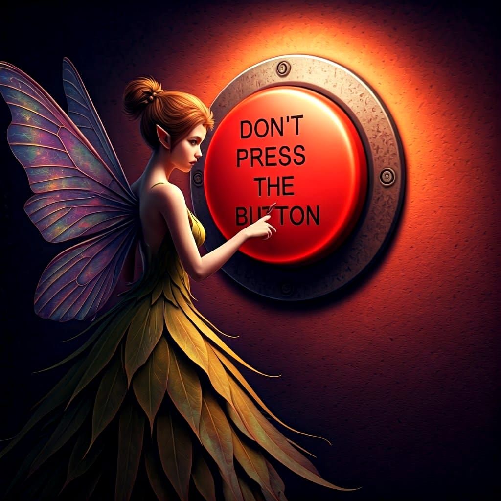 DON'T PRESS THE BUTTON   by @Art de point