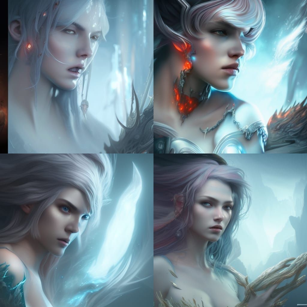 Protecting the power within fire and water silver hair