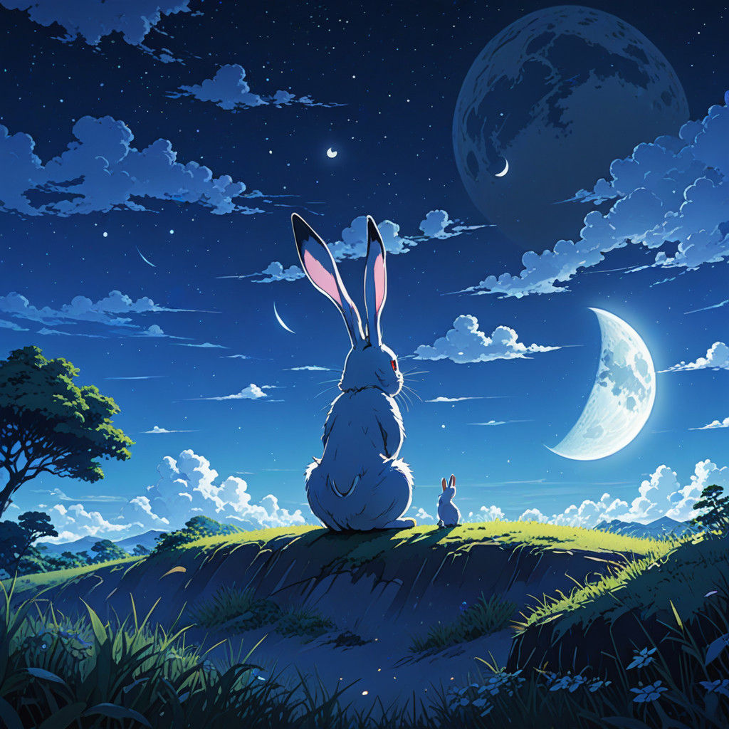 A Rabbit on a Paradise Moon
