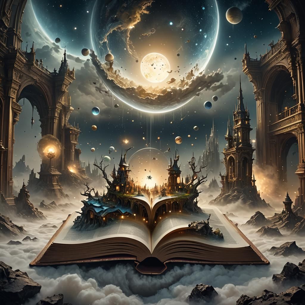 Miniature Sci-Fi World Emerges from Book