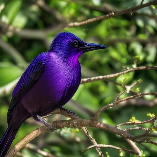 Purple starling 3/4