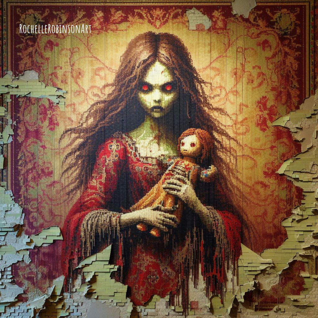 Ghost - Gothic Tapestry Art