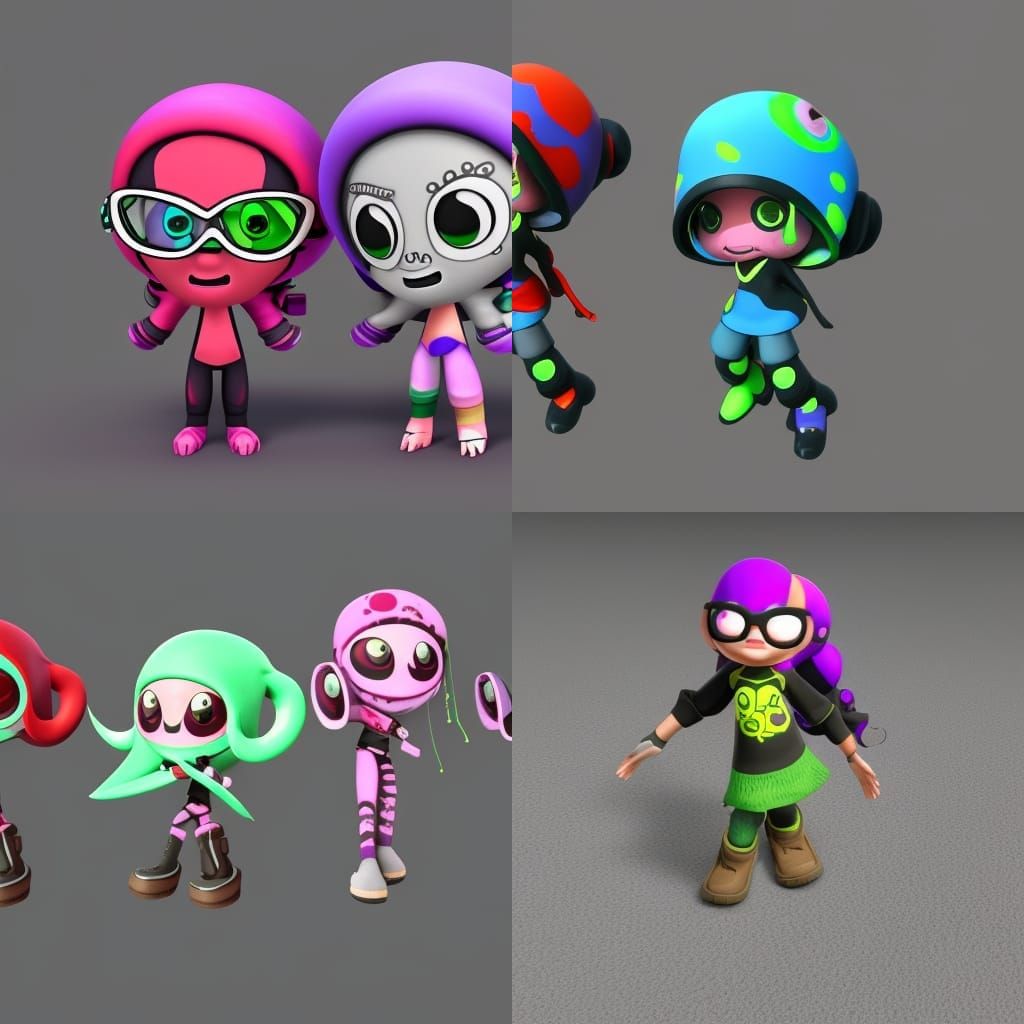 Splatoon? - Ai Generated Artwork - Nightcafe Creator