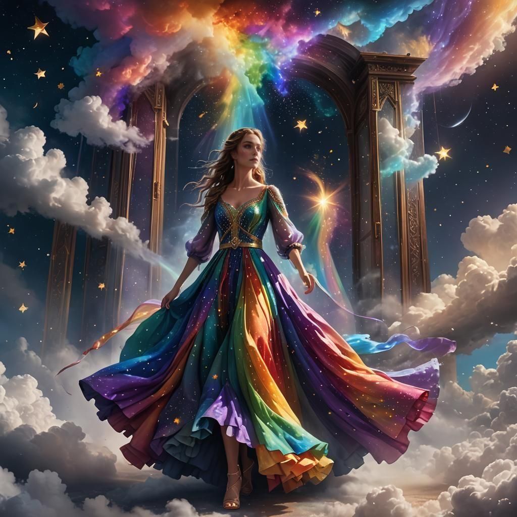 Rainbow goddess  by @TheSmallLobowski 