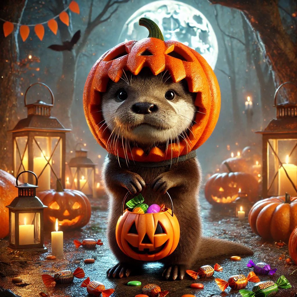 🦦🎃 trick or treat Halloween  by @Magdalene