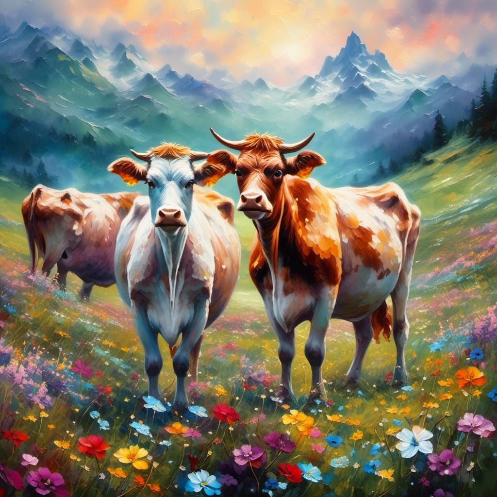 Swiss cows
