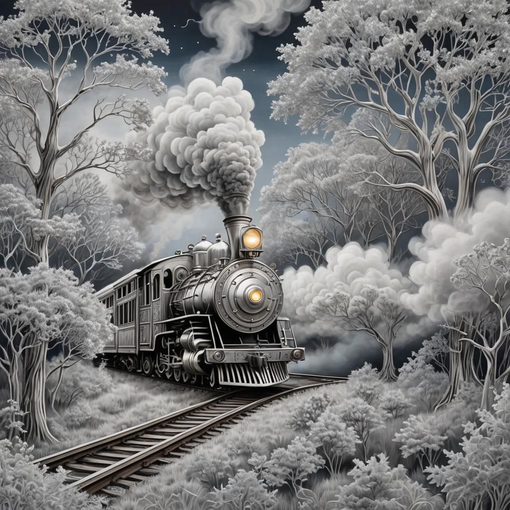 Silver ghost train  by @DaRkliNg