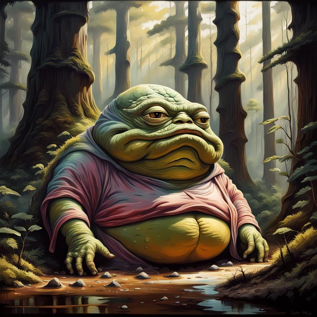 Jabba the hermit - AI Generated Artwork - NightCafe Creator