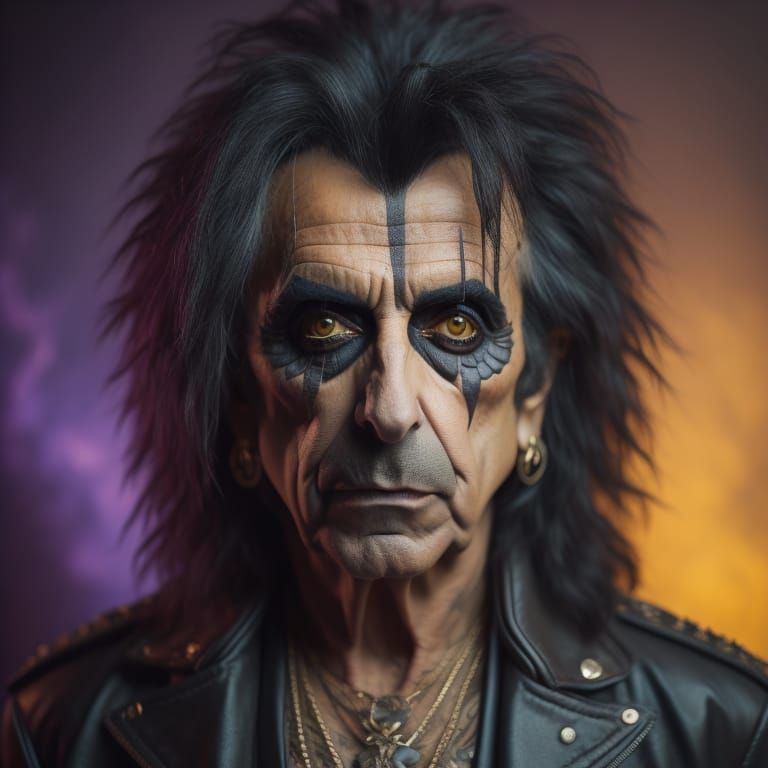 portrait of alice cooper