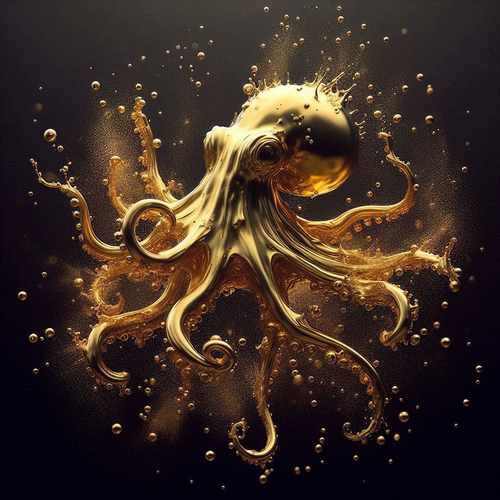 Liquid Gold Octopus