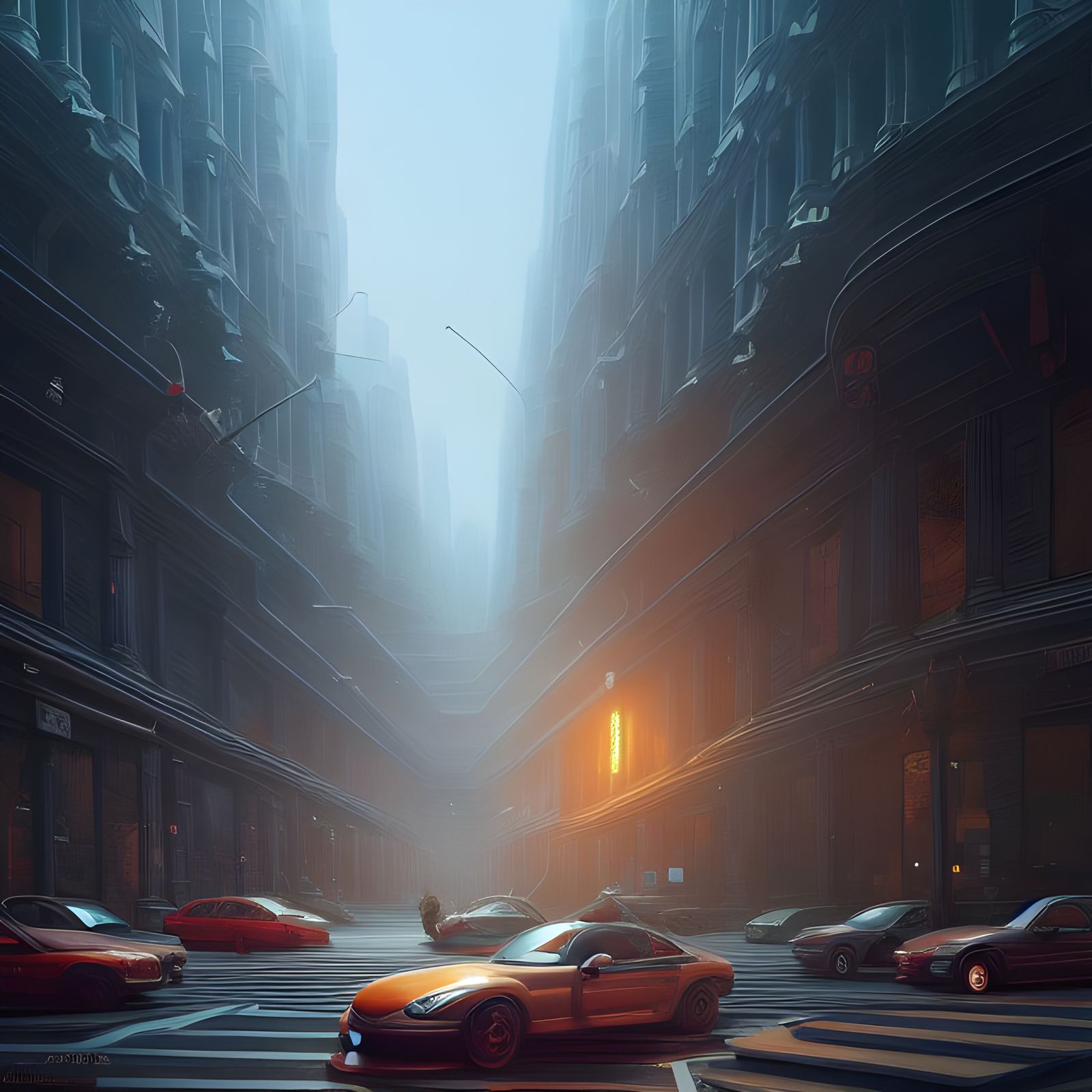 The Street - AI Generated Artwork - NightCafe Creator