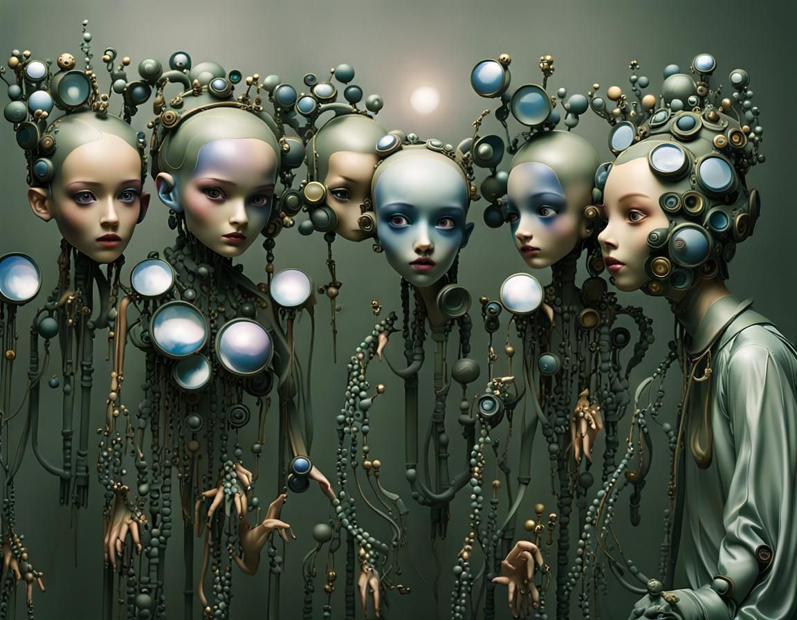 Surreal Transformation in Pop Surrealism Style