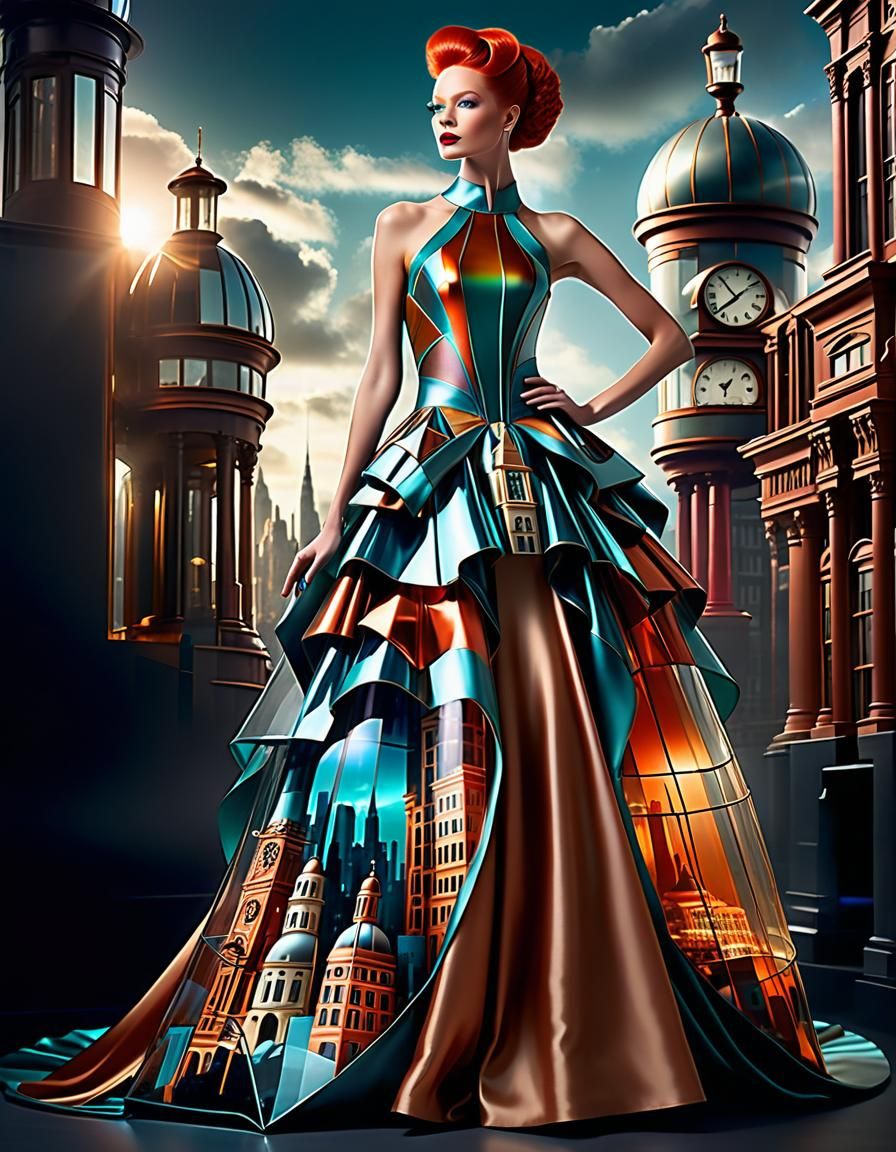 Avant Garde Metropolis: Evening Gown