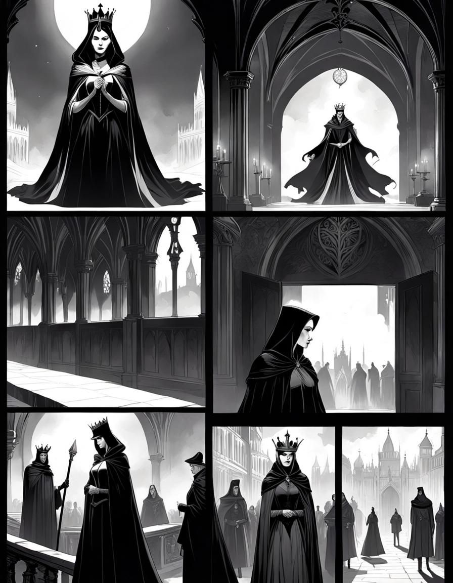 BW BluePencil Graphic Novel Pages I
