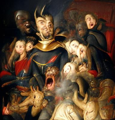 The Blessed Guillaume De Toulouse Tormented by Demons