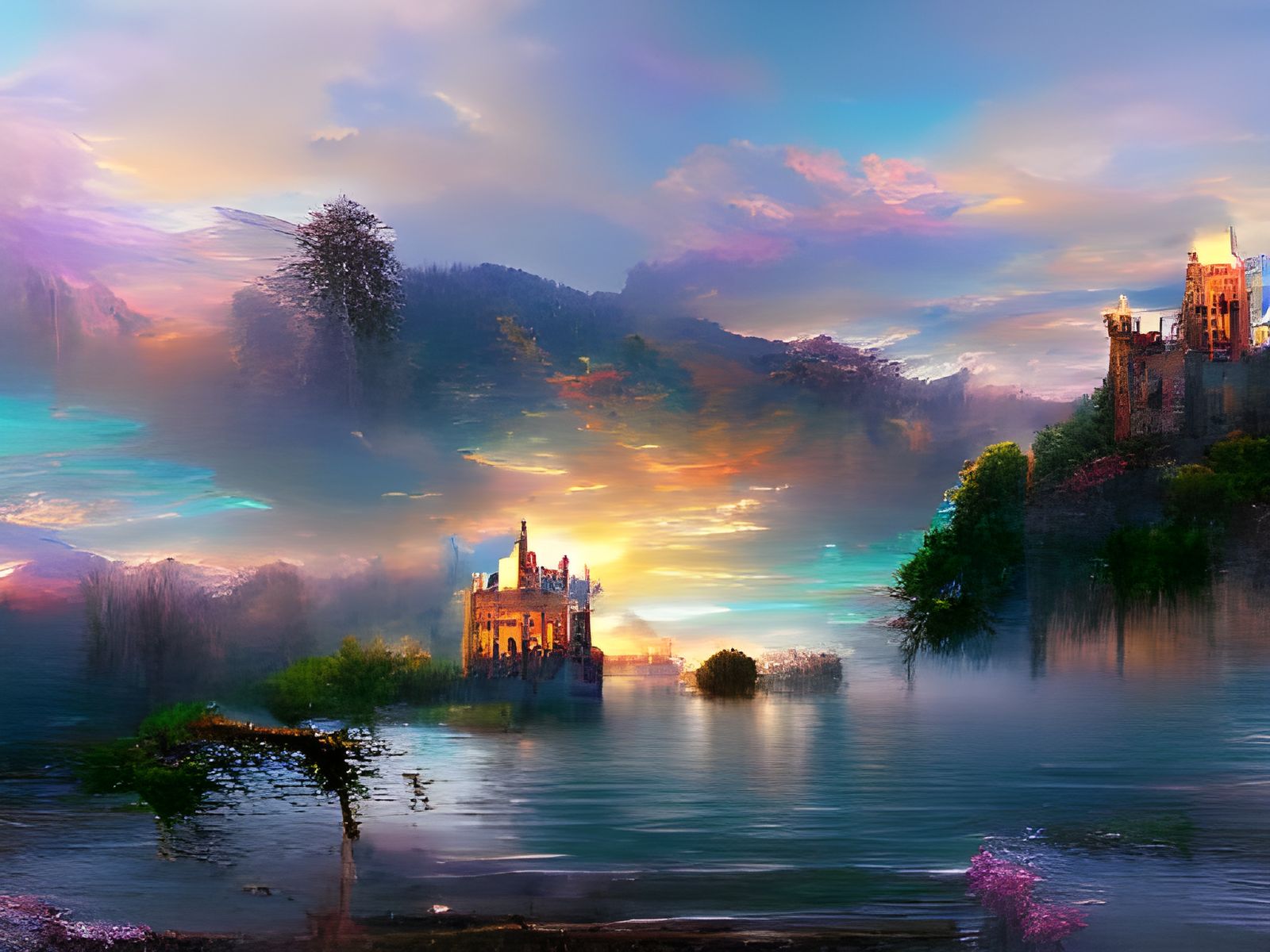 Lake castle #1