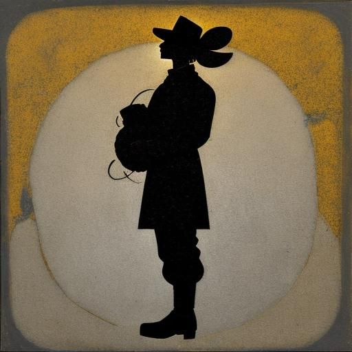 Silhouette of mouse, silhouette of cheese 
Silhouette art by...