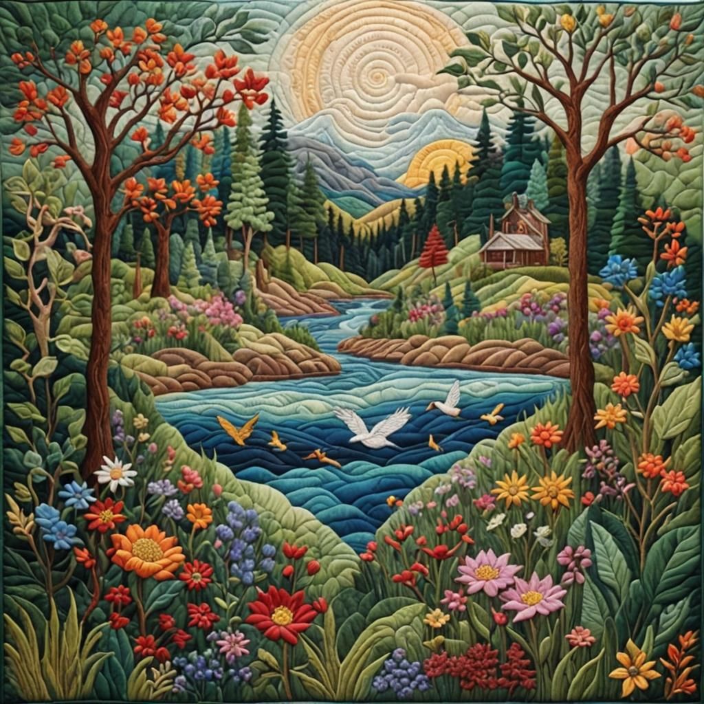 Gran's quilt  by @Witchyluck