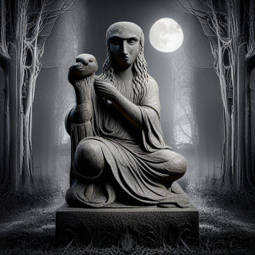 Sataida- celtic goddess of grief - AI Generated Artwork - NightCafe Creator