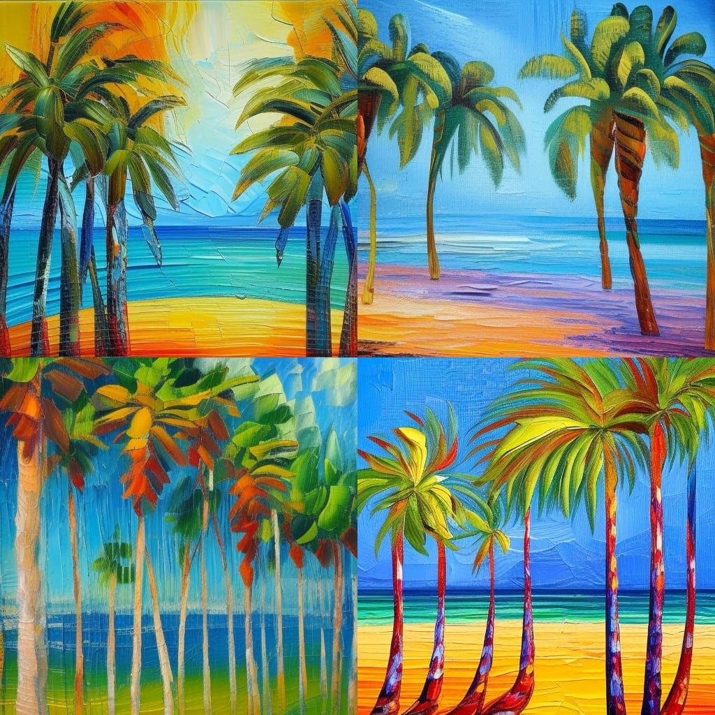 soft dark muted palmtrees in a pattern that is seamless neo