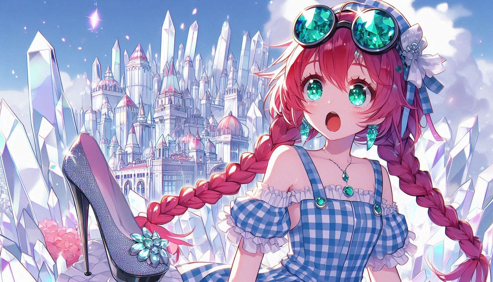 OZ lookin through Emerald glasses