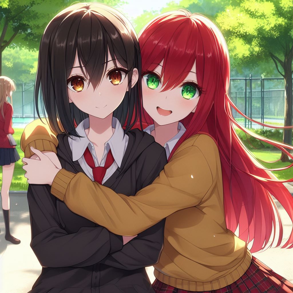 Moon and Sabaku, two friends