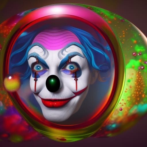 Crystal clown - AI Generated Artwork - NightCafe Creator