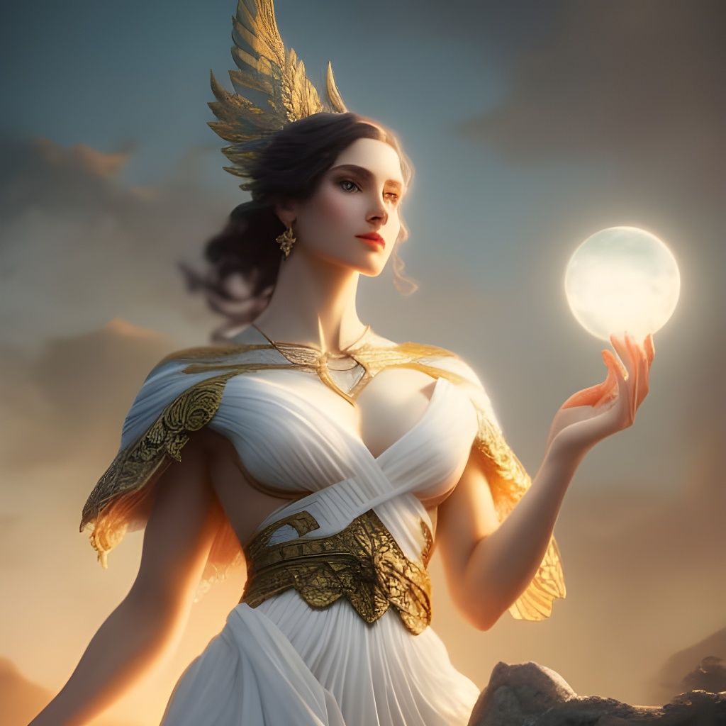 Holding the moon