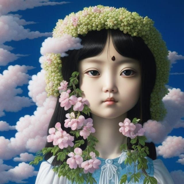 Head in the clouds AI Generated Artwork NightCafe Creator