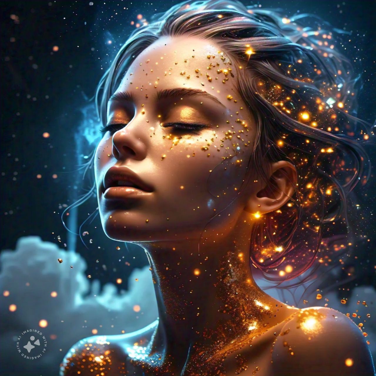 Beautiful dreaming woman...