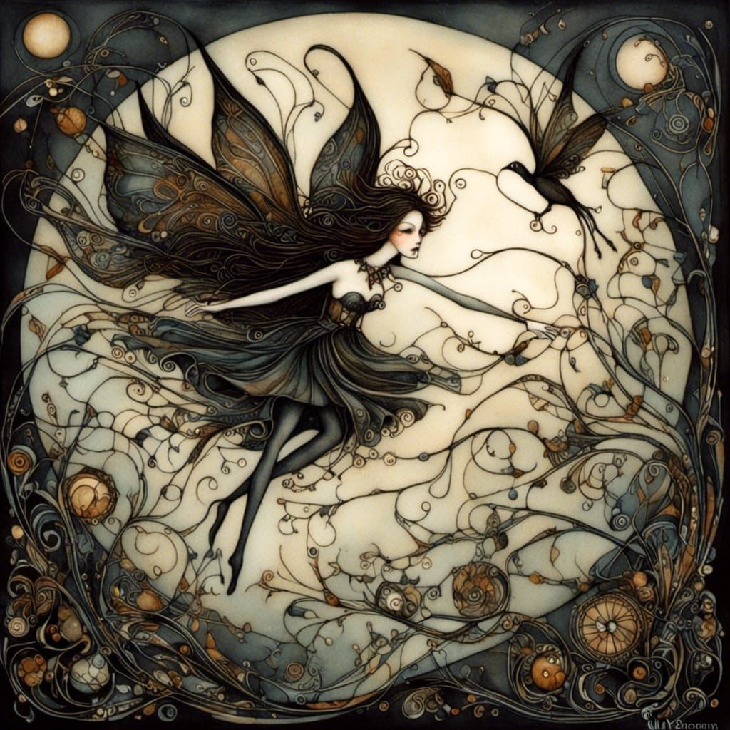 <lora:Dark Whimsy:1.0> 7