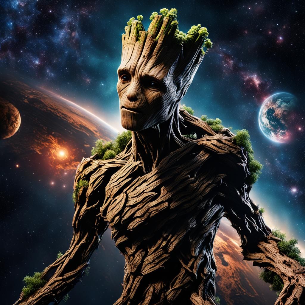 Groot in space