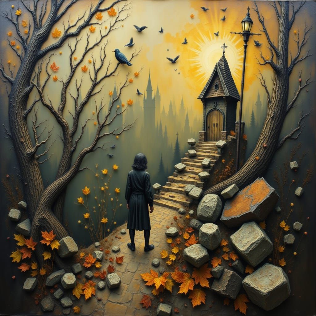 <lora:IG Autumn Sorcery:1.0> centralised