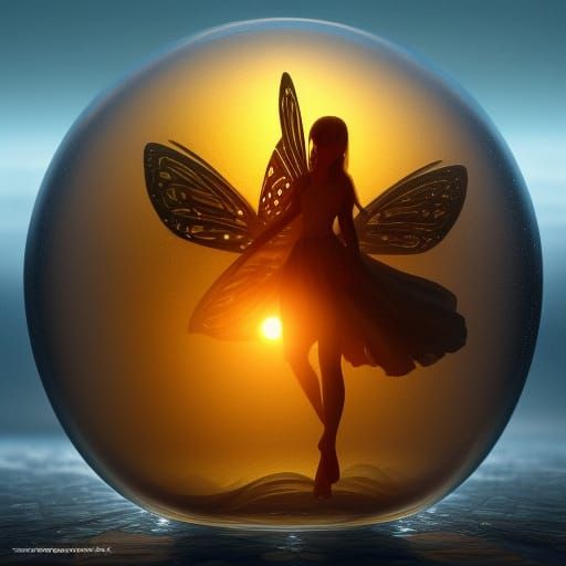 Fairy Silhouette - AI Generated Artwork - NightCafe Creator