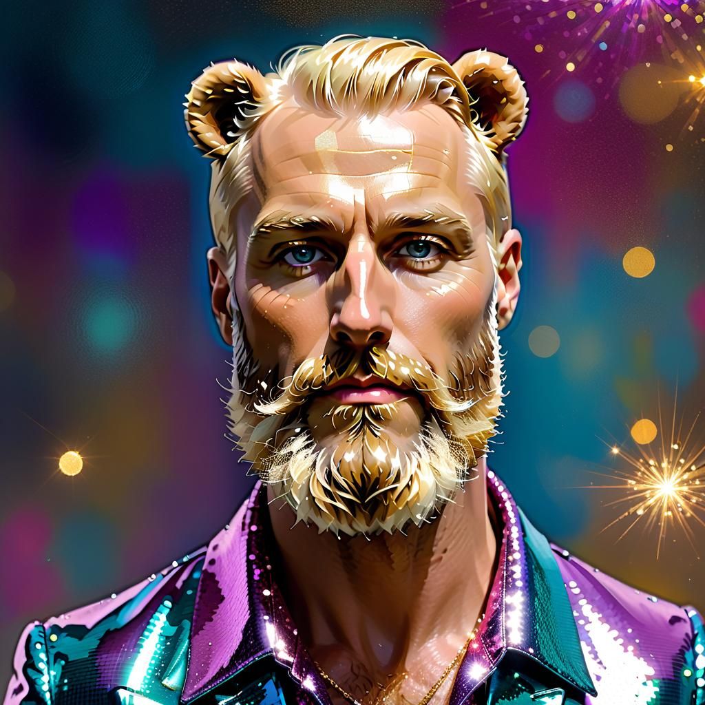 Handsome bear man - AI Generated Artwork - NightCafe Creator