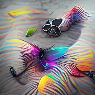 Psychedelic butterfly