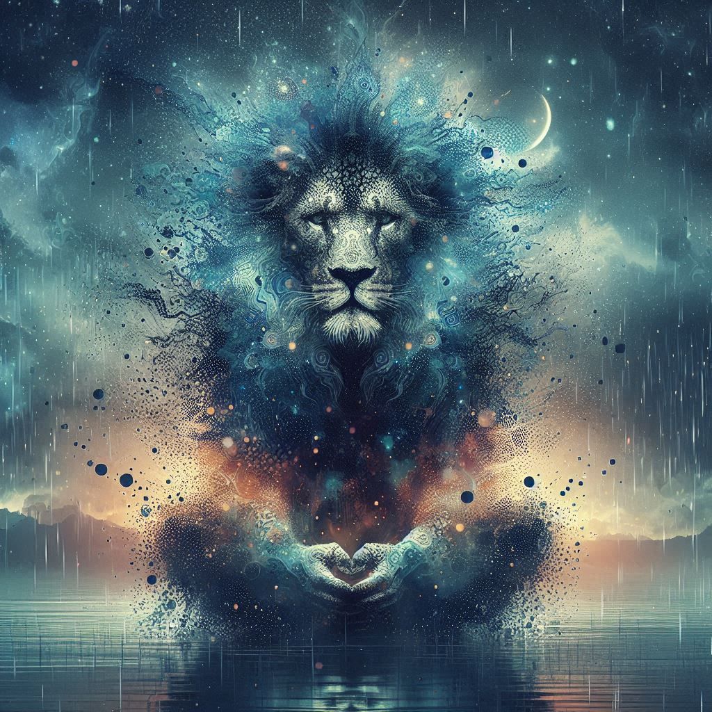 double exposure beautiful fantasy DALL-E 3 portrait landscap...