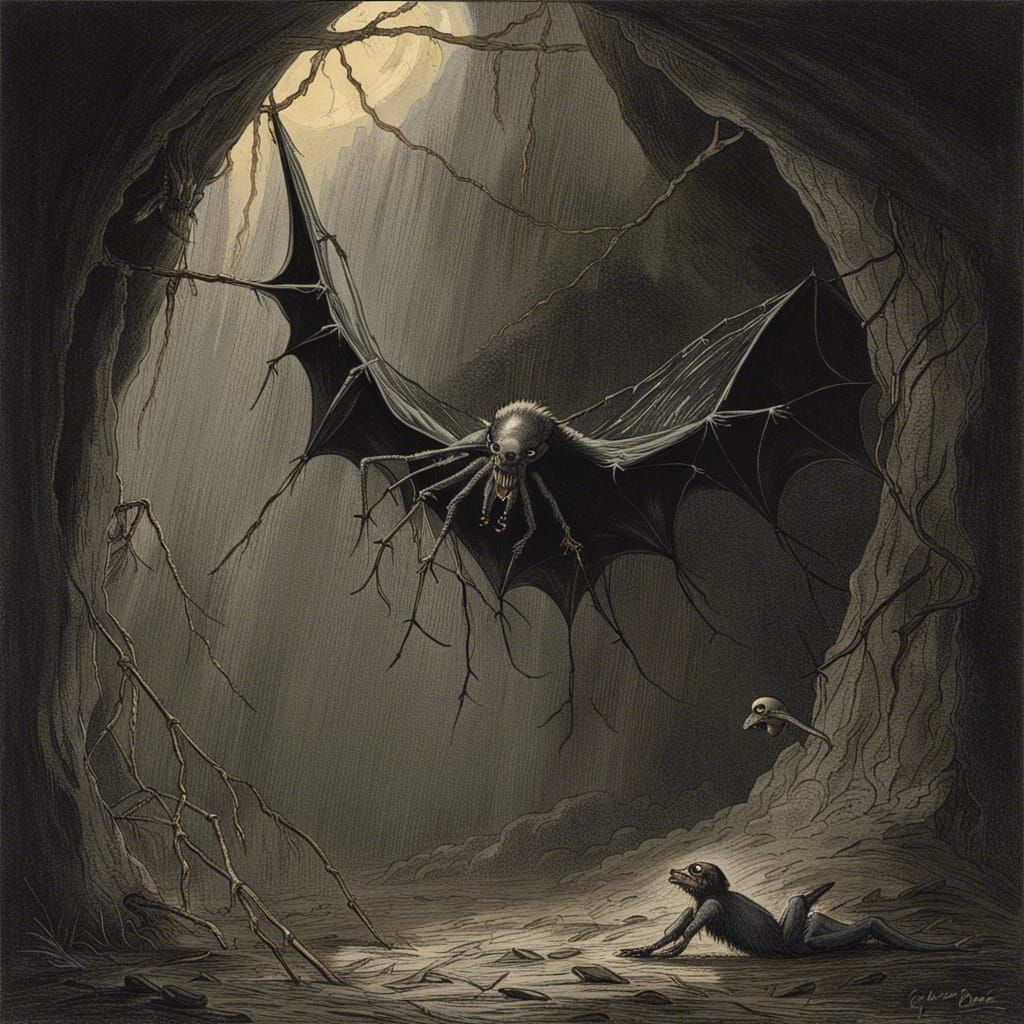 a bat and spider hybrid