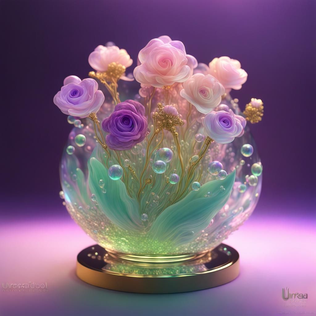 Enchanted Bloom: A Symphony of Iridescence