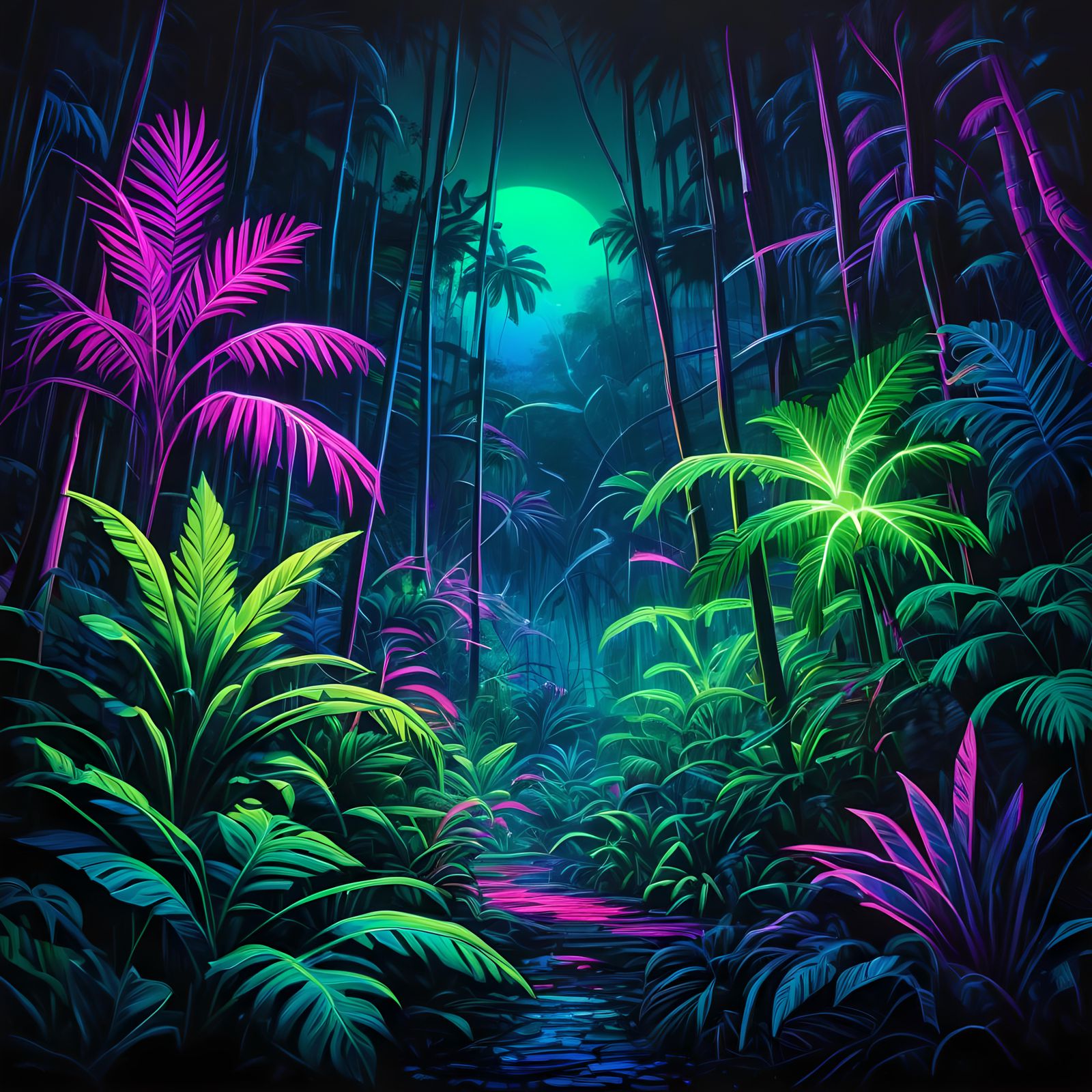 Vaporwave Jungle