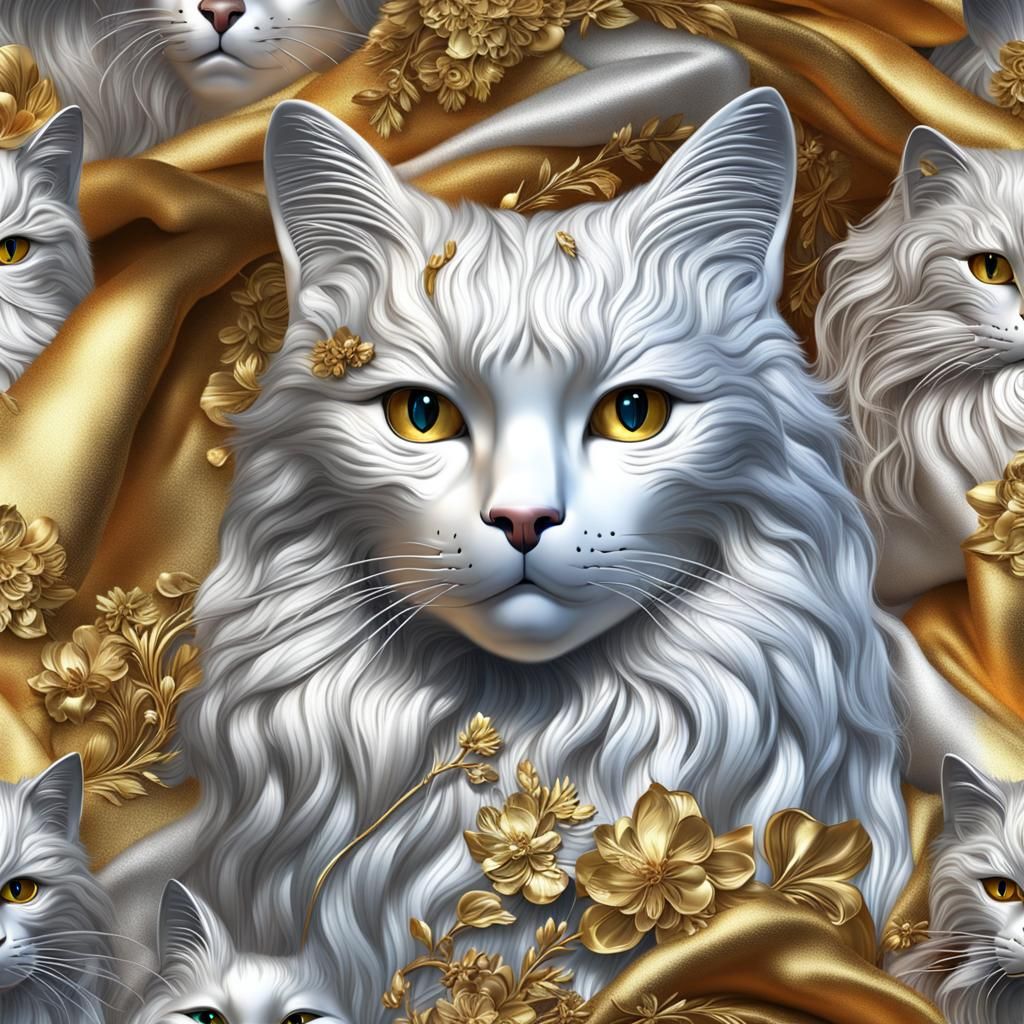 Guilded Long Hair Cat