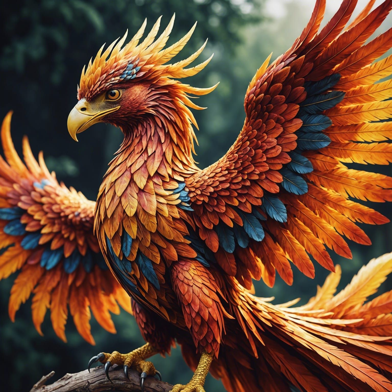 Hyperdetailed phoenix by Rafa SC. By Jonathan Covisa Roldan ...