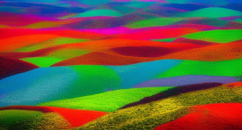 vivid color landscape