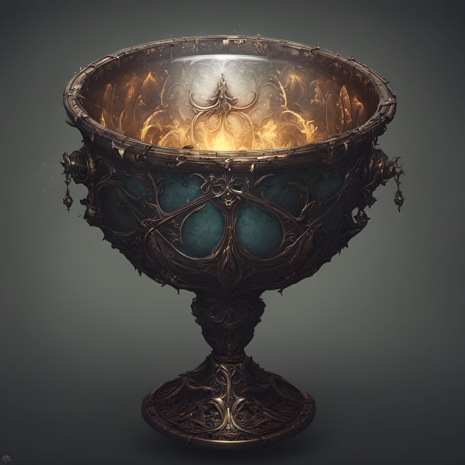 gothic ghost chalice - AI Generated Artwork - NightCafe Creator