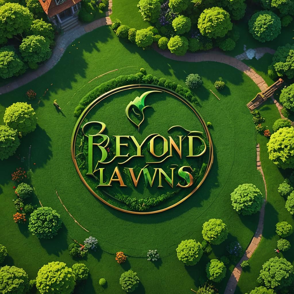 make me a simple logo for a lawn cutting company called beyo...