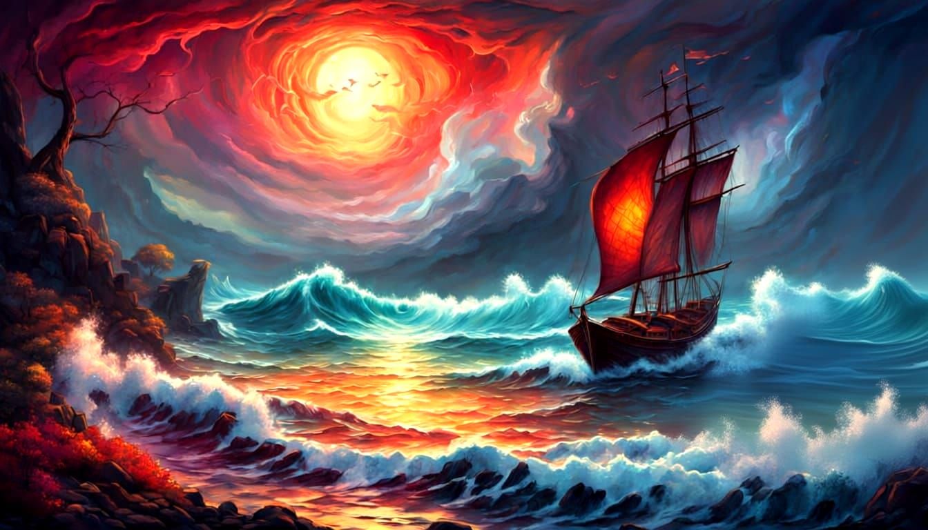 Sail boat  by @ImagoFlying