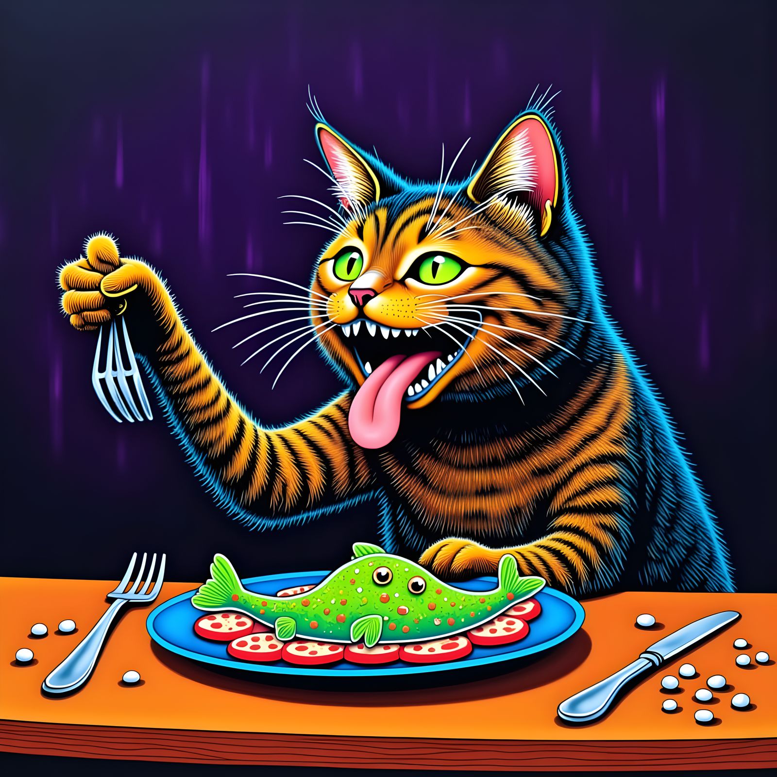 A Feast Fit for a Freaky Feline